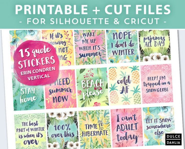 Dulce Dahlia Planners - Quote Stickers