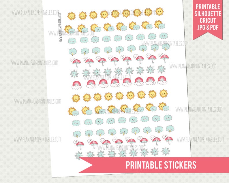 Printable Planner Stickers for Your Cricut from Etsy - Hey, Let's Make ...