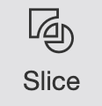 image of the \"Slice\" icon in Cricut Design Space