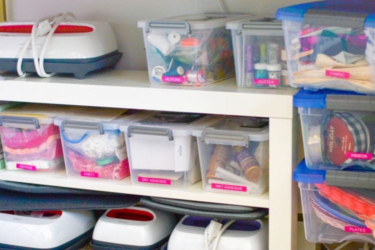 The Best Cricut Storage + Organization Ideas for Vinyl, Cardstock & More!