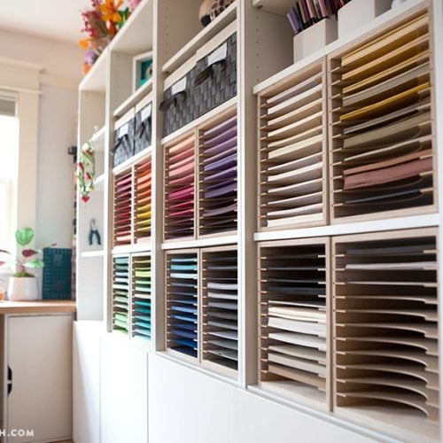 The Best Cricut Storage + Organization Ideas for Vinyl, Cardstock & More!