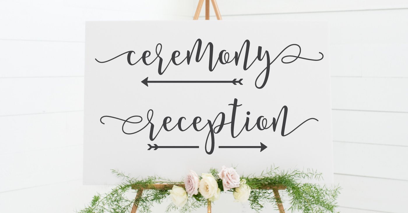 Ceremony and Reception Signs