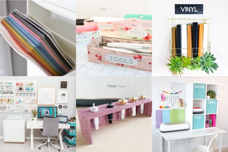 The Best Cricut Storage + Organization Ideas for Vinyl, Cardstock