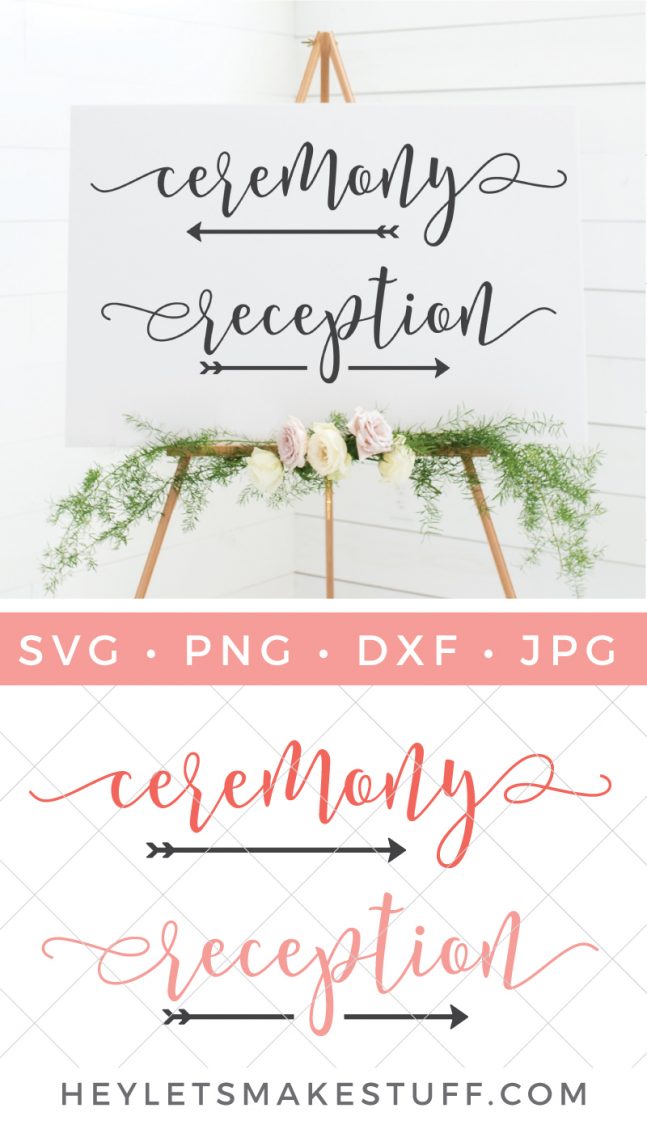 Free Wedding Sign SVG Files - Hey, Let's Make Stuff