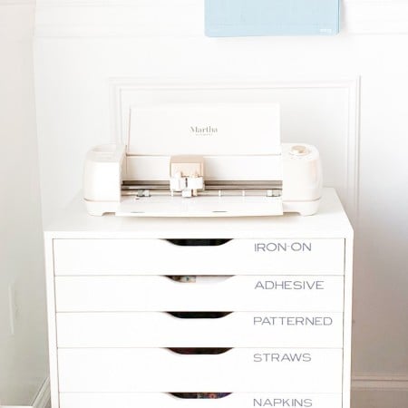 IKEA drawers used for craft storage