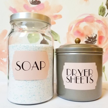 DIY Laundry Labels with Cricut: Organise Your Laundry Products