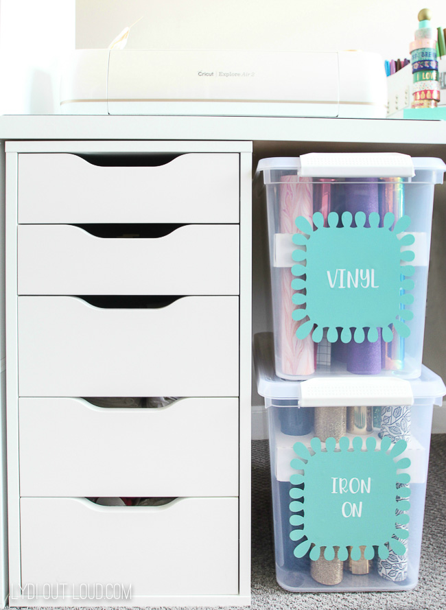 The Best Cricut Storage + Organization Ideas for Vinyl, Cardstock & More!