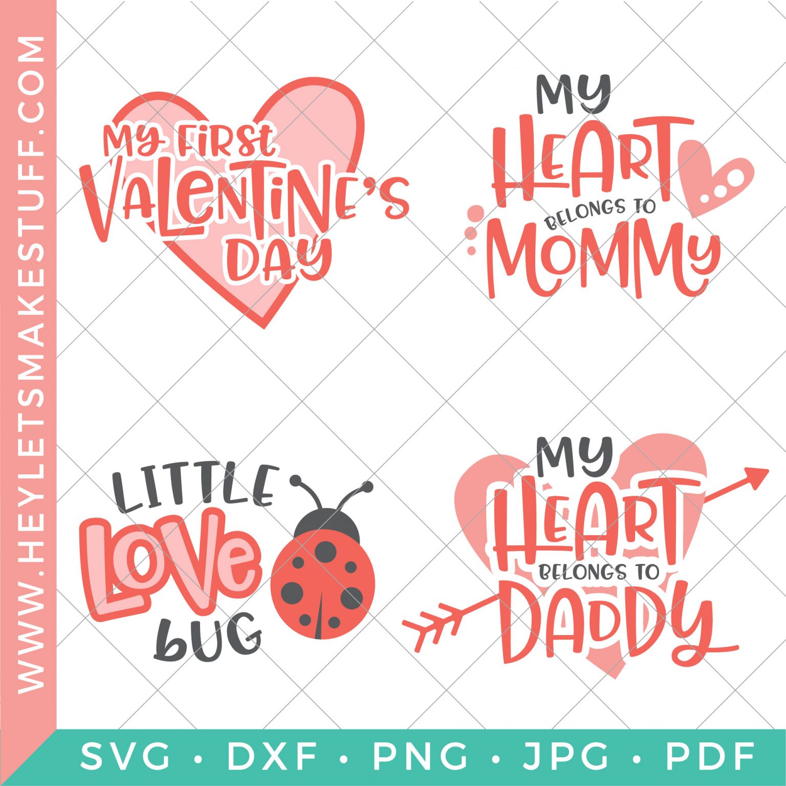Adorable Baby Valentine's Day SVG Bundle - Hey Let's Make Stuff
