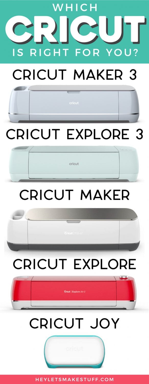 What are the Cricut Differences pin image.
