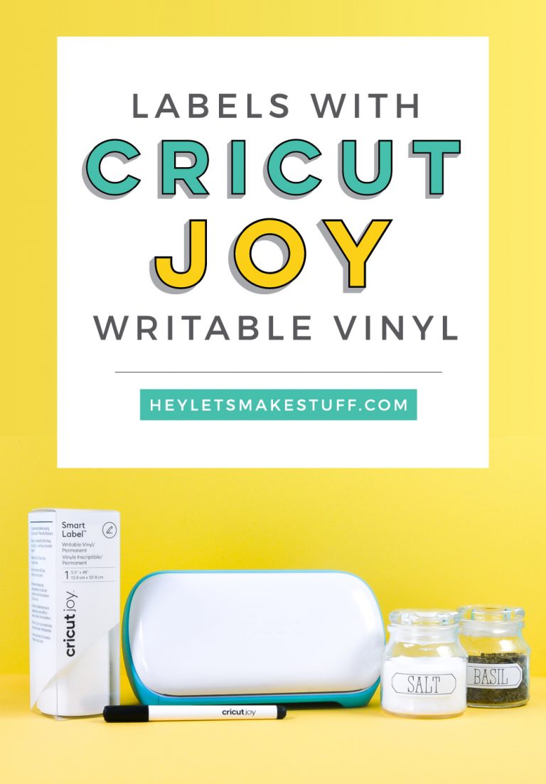 Writable Labels with Cricut Joy Hey, Let's Make Stuff