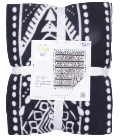 No-Sew Throw Kit from JOANN for Cricut crafting