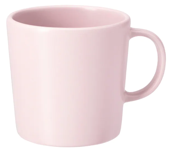 Cute pink IKEA mug for Cricut project