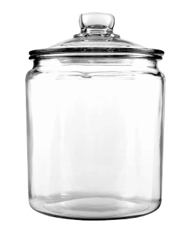 World market glass jar