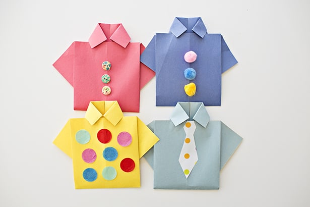 paper shirt card