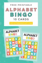 Practice letter recognition with this fun printable alphabet bingo game. It's an easy no-prep activity that you can adapt for multiple age groups!