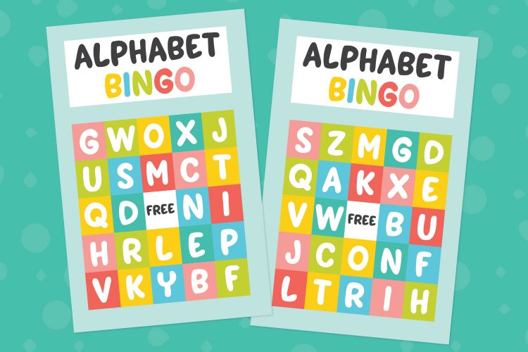 alphabet bingo printable game hey lets make stuff