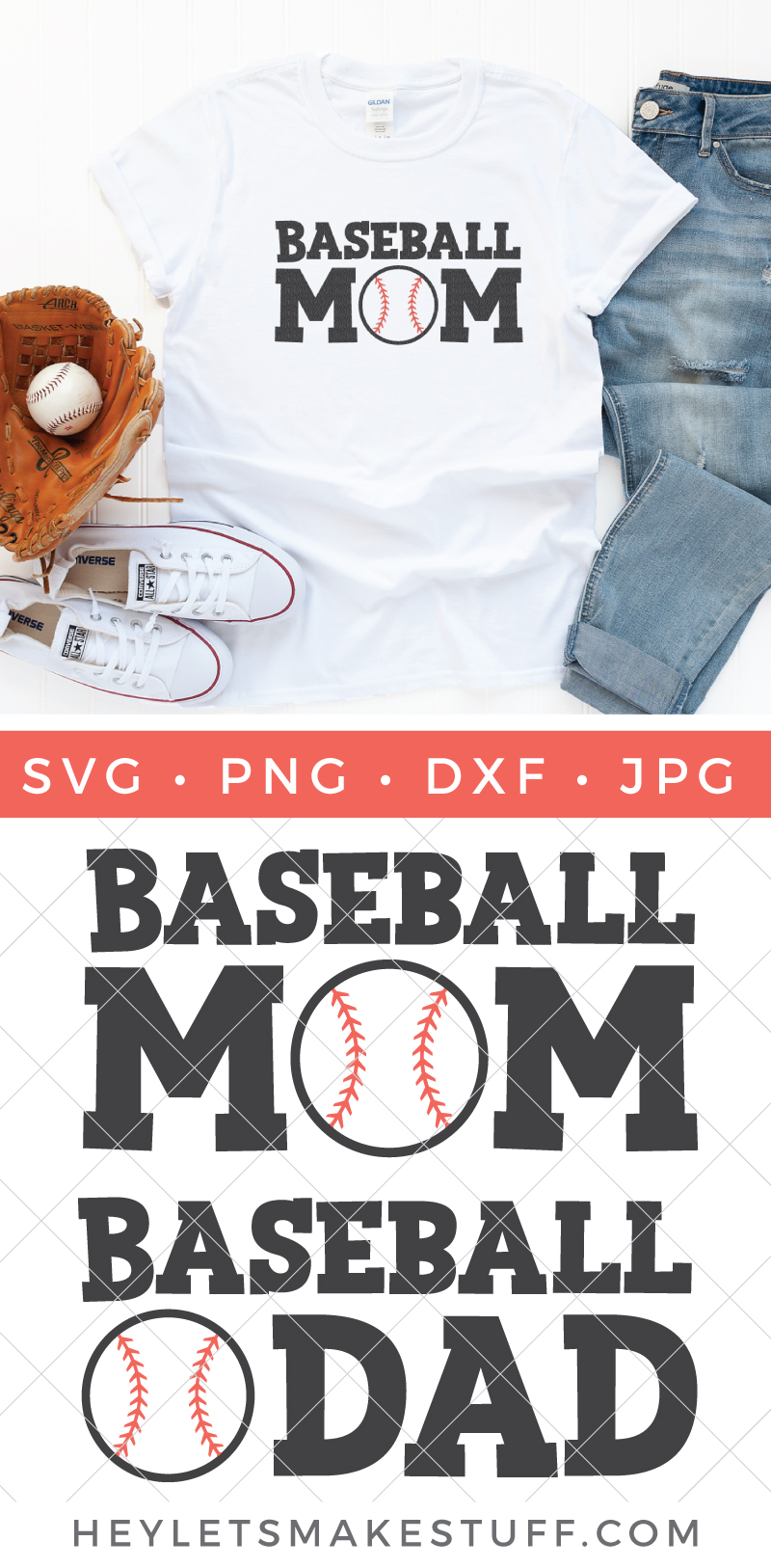 Download Free Baseball Dad and Baseball Mom SVG Files - Hey, Let's Make Stuff