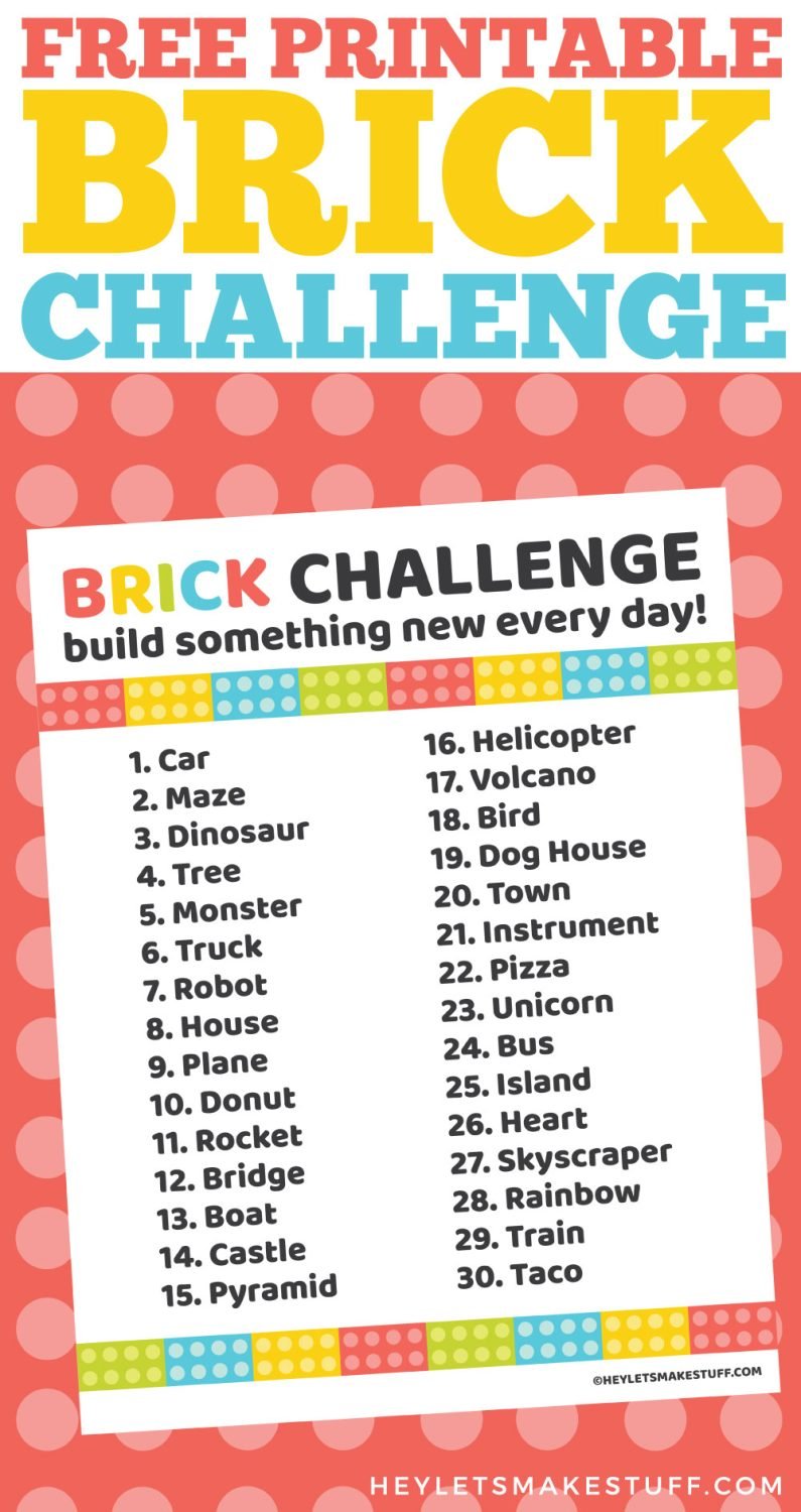 Brick Challenge Pin Image