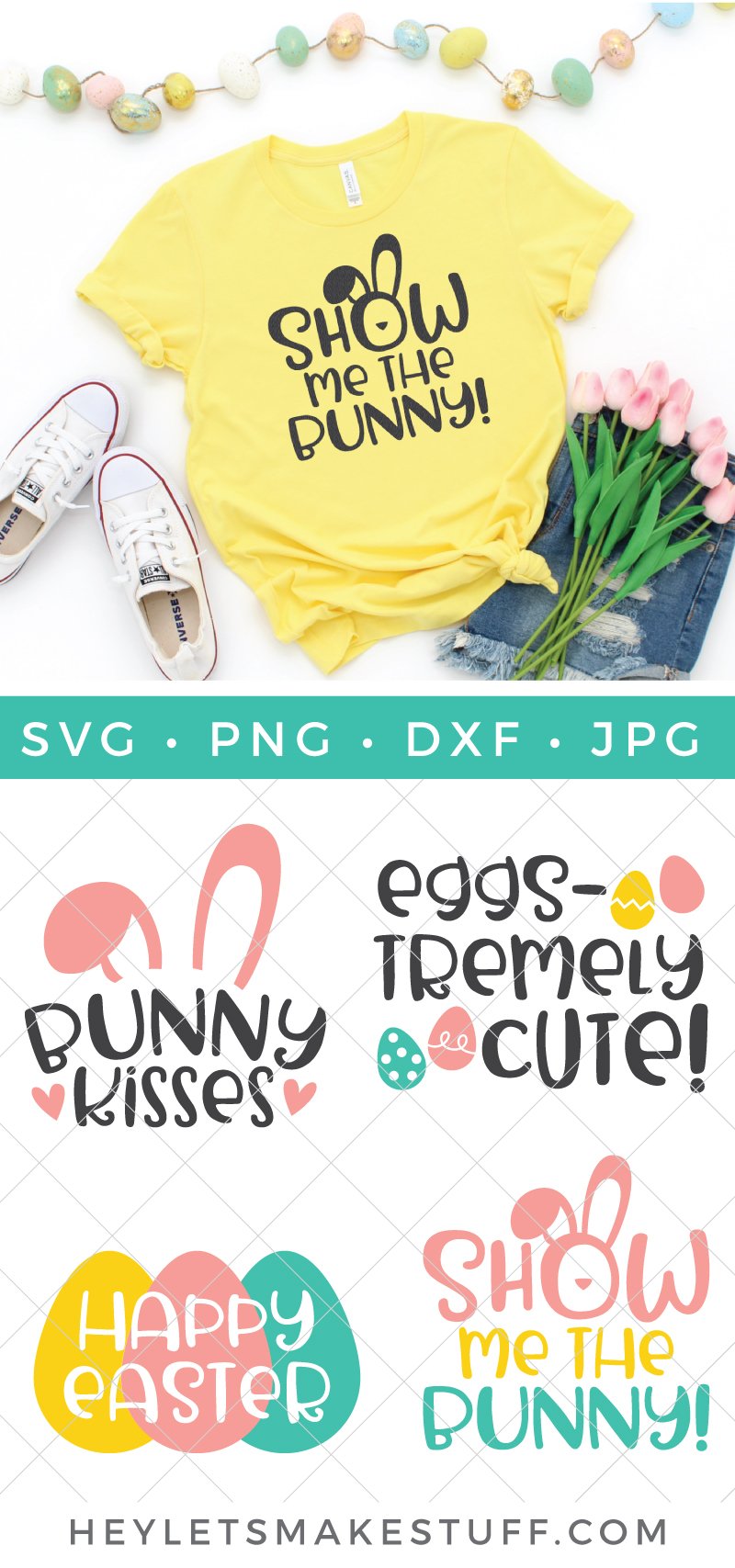 Four Eggs-tra Cute Easter SVG Files - Hey Let's Make Stuff