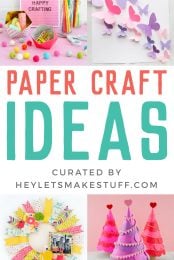 With a little paper and a pair of scissors you can make these beautiful DIY paper craft ideas! Get inspired as you see all the amazing things you can make with paper with these easy paper craft ideas!