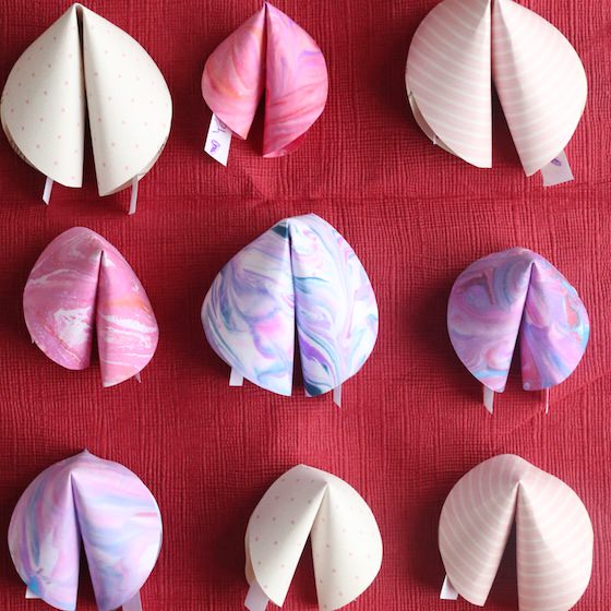 paper crafts fortune cookies