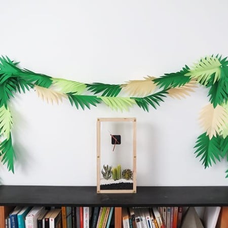 leaves garland paper craft