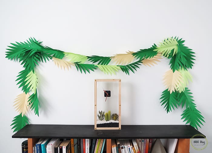 leaves garland paper craft