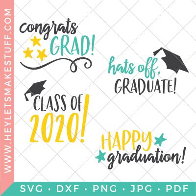 Graduation SVG Bundle - Hey, Let's Make Stuff