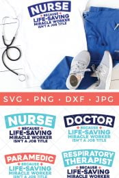 It's an extraordinary time to be a healthcare worker! This free nurse SVG is perfect for telling your favorite nurse just how much they are appreciated!