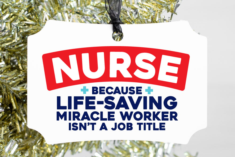 Nurse Image on Ornament