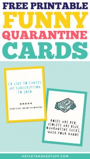 Funny Printable Quarantine Cards for Social Distancing - Hey, Let's ...