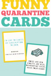 Under quarantine? Social distancing? When the world feels so dark, these cards will bring a smile to anyone's face. We hope these free funny printable quarantine cards will lift the spirits of someone you love!