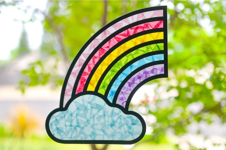 Rainbow Suncatcher Paint by Numbers 