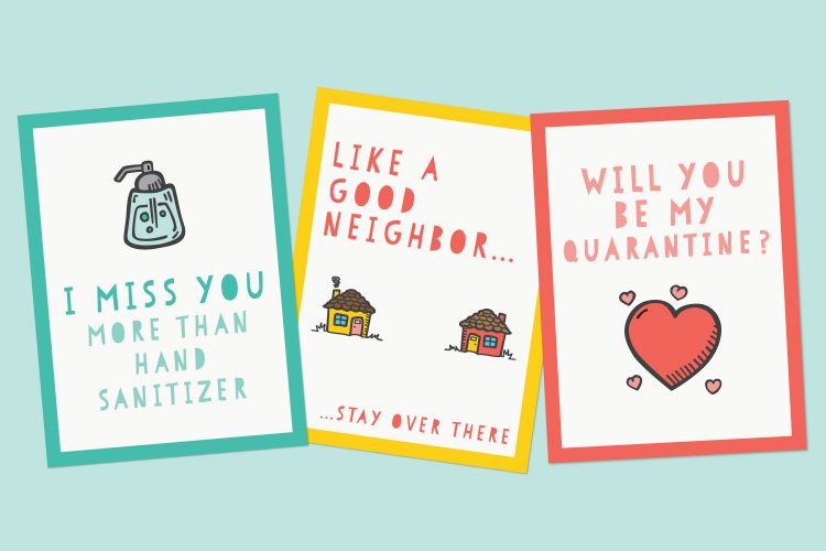 Funny Printable Quarantine Cards for Social Distancing - Hey, Let's ...