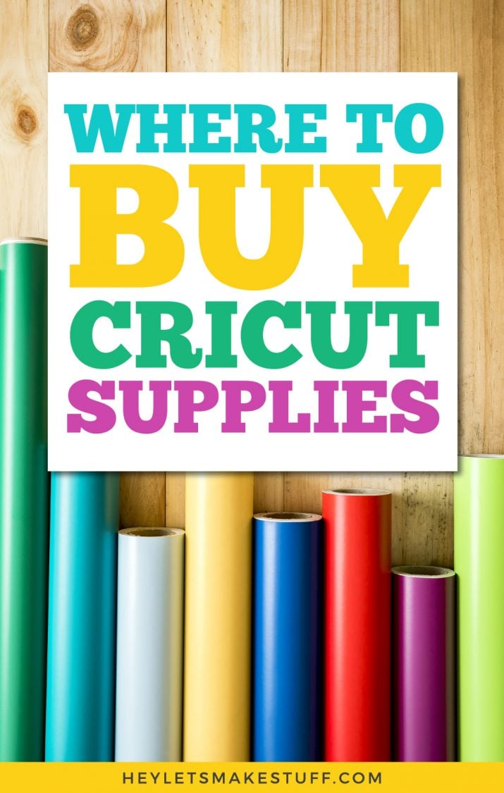 Where to Buy Cricut Supplies pin image