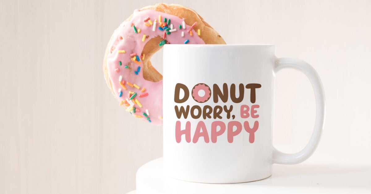 Download Four Delicious Donut SVG Files for Cricut & Silhouette