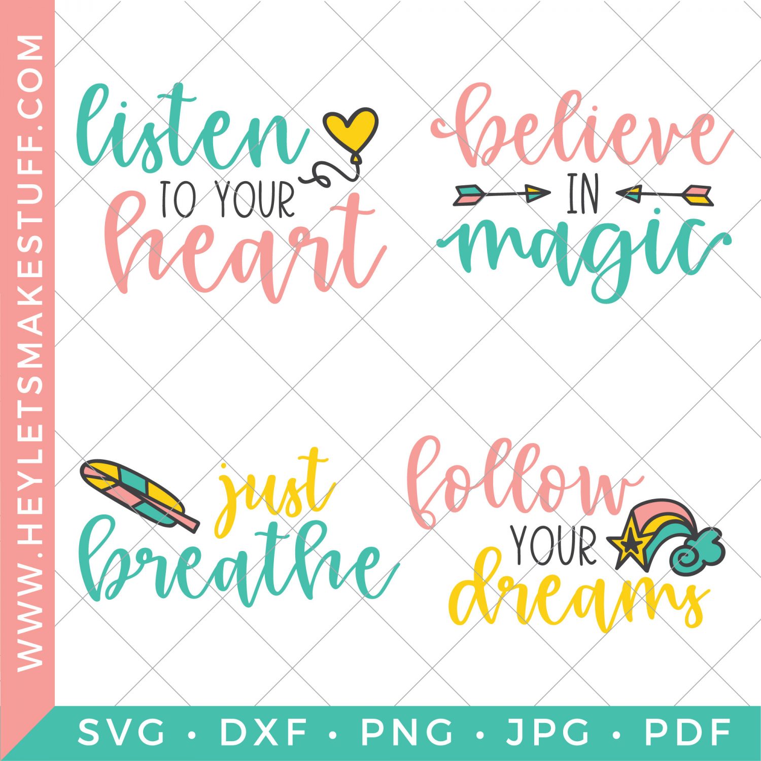 four inspirational SVG files