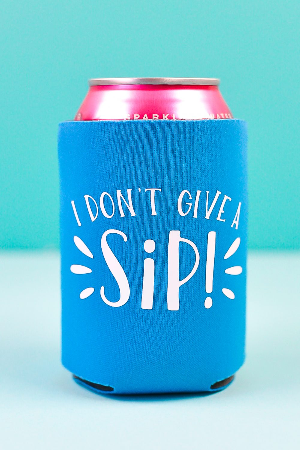 How to Make Cricut Can Koozies with Iron on Vinyl - Hey, Let's