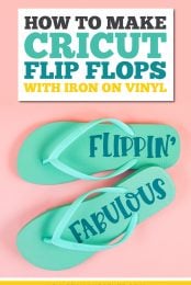 Get your toes in summer shape—it's time for flip flop weather! Use your Cricut to personalize a pair of plain flip flops with iron on vinyl. This is the perfect beginner Cricut project!