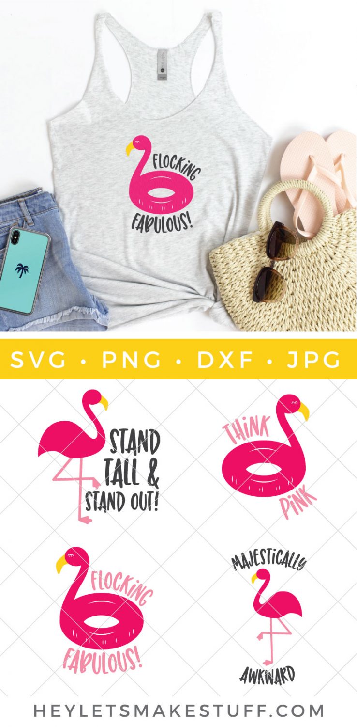 flamingo SVG files pin image