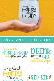 happy hour SVG files