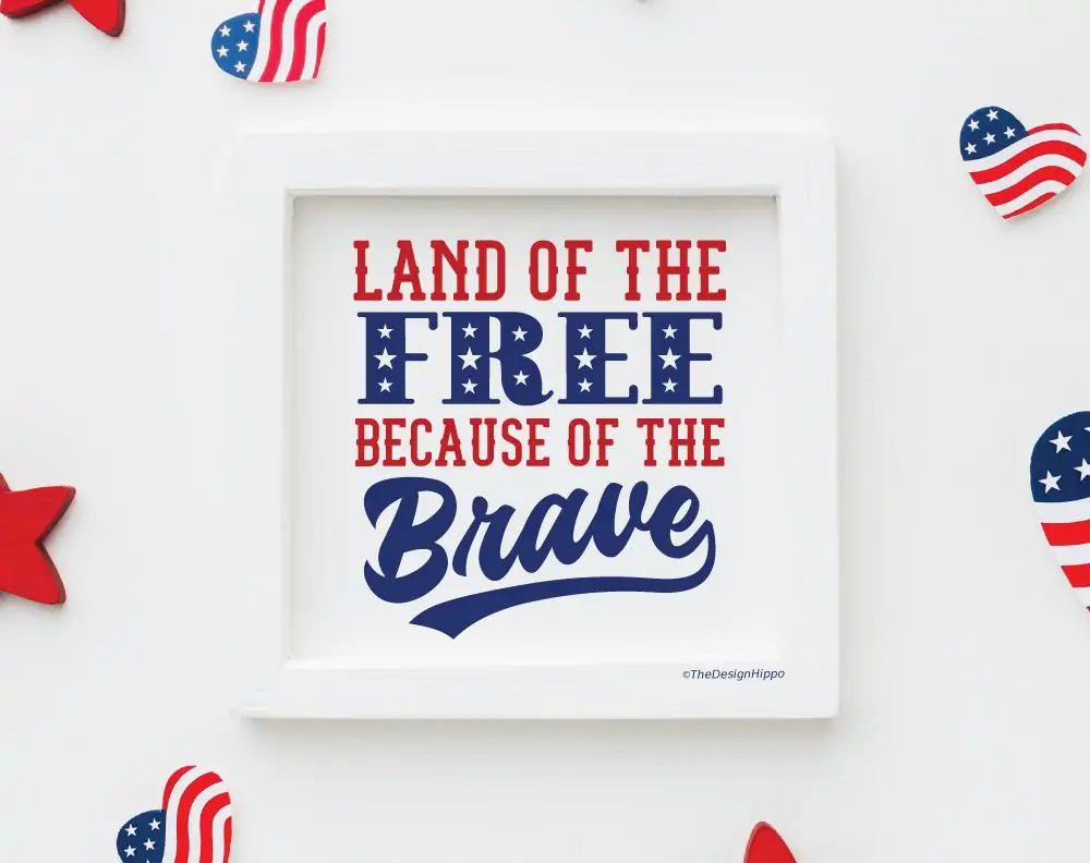 Land of the Free sign
