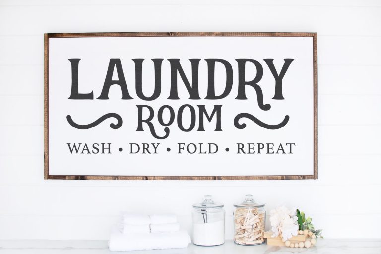 Four Pretty Laundry Room SVG Files - Hey Let's Make Stuff