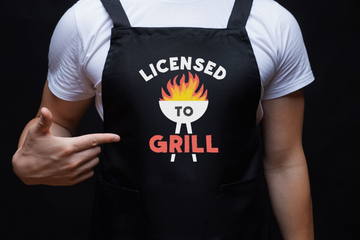 barbecue SVG on apron