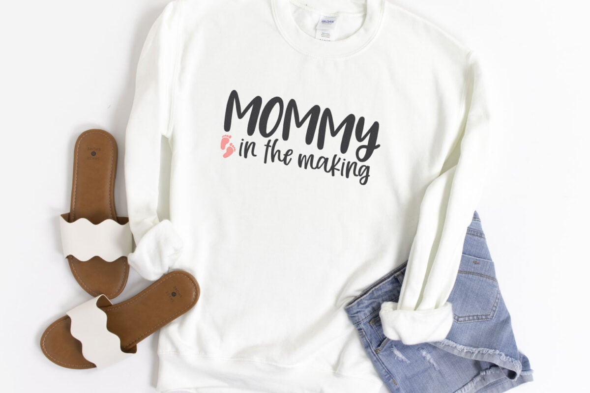 pregnancy cut files on shirt