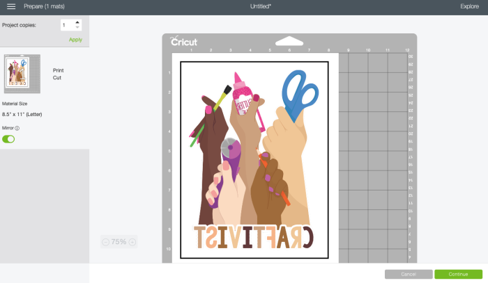How to Use Printable Iron On with your Cricut - Hey, Let's Make Stuff