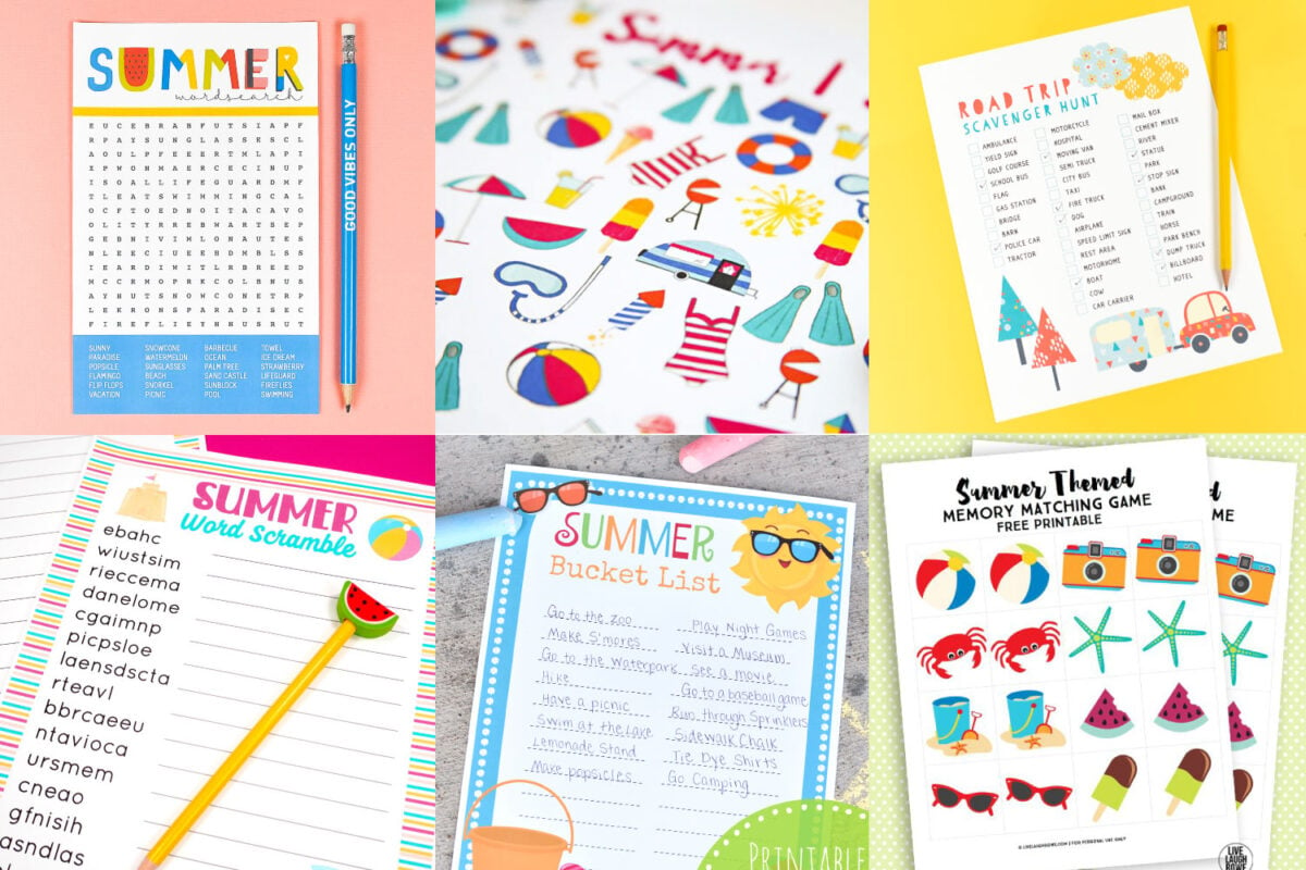 Summer Games Activities for Kids - With Free Flag Printables! - No Time For  Flash Cards