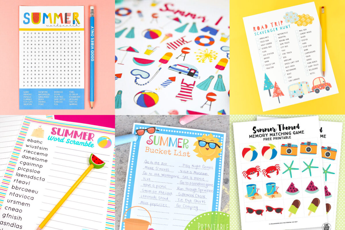20 Printable Summer Games To Keep You Cool Hey Let s Make Stuff