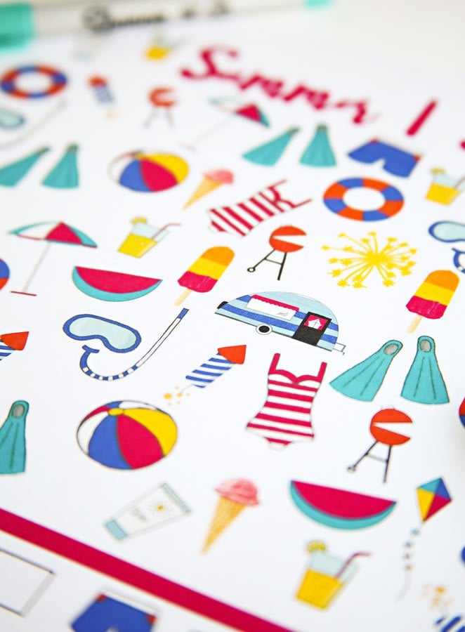 I Spy Summer printable game