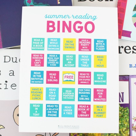 summer reading bingo printable